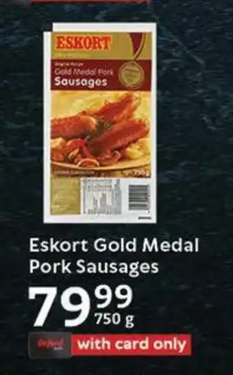 Oxford Freshmarket Eskort Gold Medal Pork Sausages offer