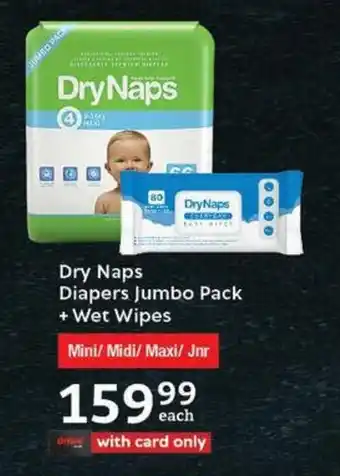 Oxford Freshmarket Dry Naps Diapers Jumbo Pack + Wet Wipes offer