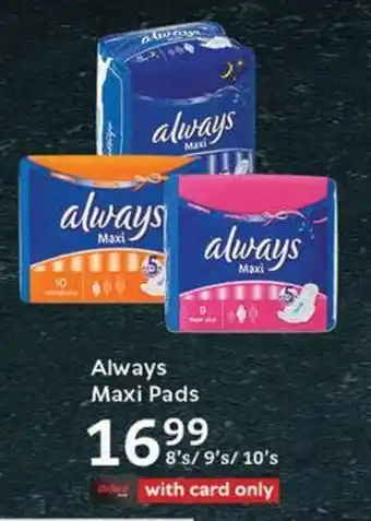 Oxford Freshmarket Always Maxi Pads offer