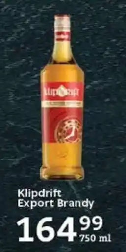 Oxford Freshmarket Klipdrift Export Brandy offer
