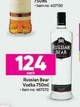 Game Russian Bear Vodka-750ml offer