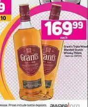 Game Grant's Triple Wood Blended Scotch Whisky-750ml Each offer