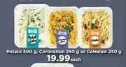 Food Lover's Market Potato 300g, Coronation 250g Or Coleslaw 250g-Each offer
