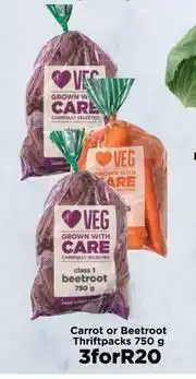 Food Lover's Market Carrot Or Beetroot Thriftpacks-For 3 x 750g offer