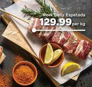 Food Lover's Market Pork Belly Espetada-Per Kg offer