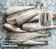 Food Lover's Market Food Lover's Baby Hake Headed & Gutted-For 2 x 1Kg offer