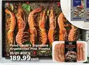 Food Lover's Market Food Lover's Signature Argentinian Pink Prawns 16/20-800g Each offer