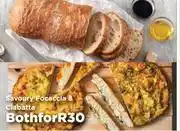 Food Lover's Market Savoury Focaccia & Clabatta-Both For offer