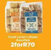Food Lover's Market Food Lovers Rusks Assorted-For 2 offer