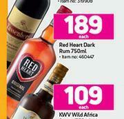 Game Red Heart Dark Rum-750ml offer