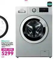 Builders Warehouse Hisense 8kg Front Loader Washing Machine WFHV80125 offer