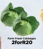 Food Lover's Market Farm Fresh Cabbages-For 2 offer