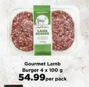 Food Lover's Market Gourmet Lamb Burger-4 x 100g Per Pack offer