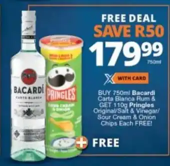 Checkers Liquor Shop Bacardi Carta Blanca Rum 750ml offer