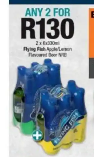 Checkers Liquor Shop Flying Fish Apple/Lemon Flavoured Beer NRB 2 x 6x330ml offer