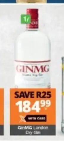 Checkers Liquor Shop GinMG London Dry Gin offer