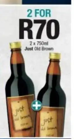 Checkers Liquor Shop Just Old Brown 2 x 750ml offer