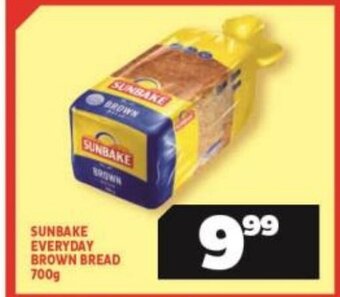 Usave Sunbake Everyday Brown Bread 700g offer