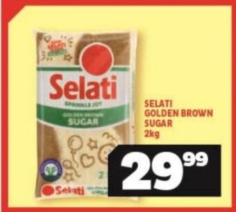 Usave Selati Golden Brown Sugar 2kg offer