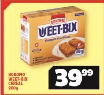 Usave Bokomo Weet-Bix Cereal 900g offer