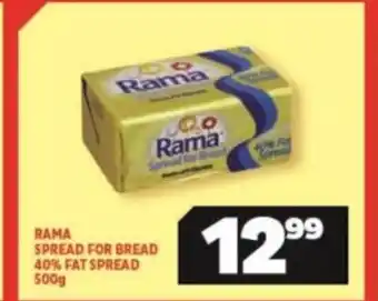 Usave Rama Spread for Bread 40% Fat Spread 500g offer