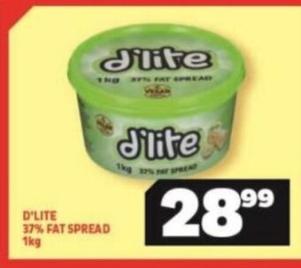 Usave D'Lite 37% Fat Spread 1kg offer