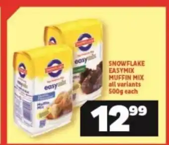 Usave Snowflake Easymix Muffin Mix All Variants 500g each offer