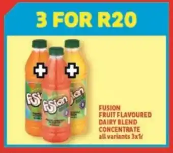 Fusion Fruit Flavoured Dairy Blend Concentrate All Variants 3x1L