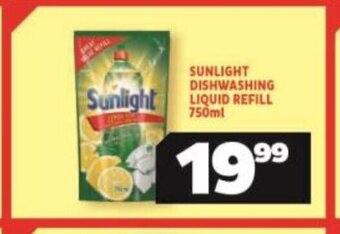 Usave Sunlight Dishwashing Liquid Refill 750ml offer