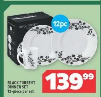 Black Forrest Dinner Set 12-piece per set