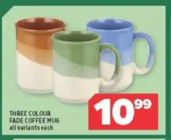 Three Colour Fade Coffee Mug All Variants each