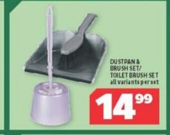 Usave Dustpan & Brush Set / Toilet Brush Set All Variants per set offer