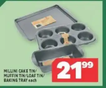 Millini Cake Tin / Muffin Tin / Loaf Tin / Baking Tray each