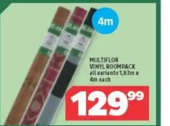 Usave MultiFlor Vinyl Roompack All Variants 1.83mx 4m each offer