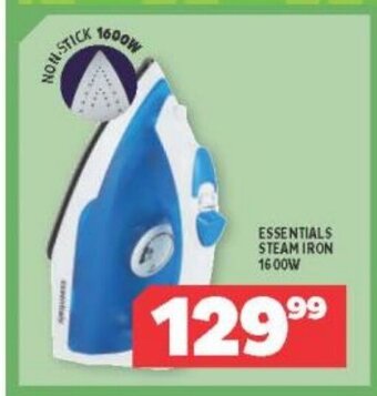 Usave Essentials Steam Iron 1600W offer