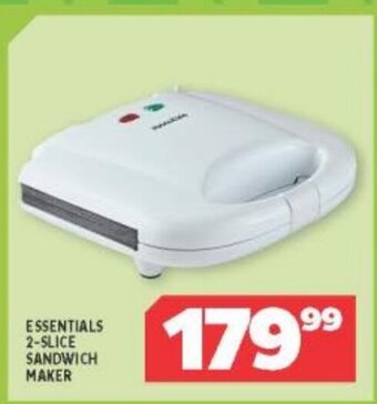 Usave Essentials 2-Slice Sandwich Maker offer