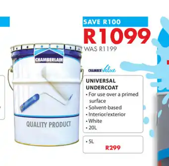 Chamberlain ChamberValue Universal Undercoat Solvent-Based 20L offer