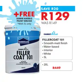 ChamberValue Fillercoat 101 Water Based 5L
