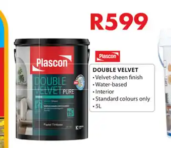 Chamberlain Plascon Double Velvet Water Based 5L offer