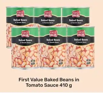 Game First Value Baked Beans in Tomato Sauce 410g offer