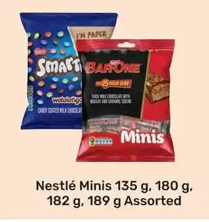 Game Nestlé Minis 135g, 180g, 182g, 189g Assorted offer