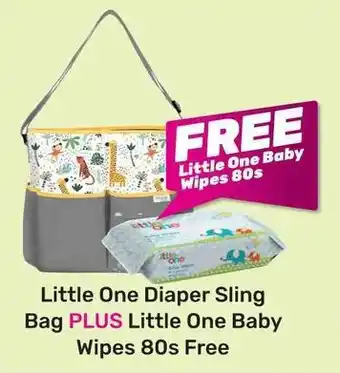 Game Little One Diaper Sling Bag PLUS Little One Baby Wipes 80s Free offer