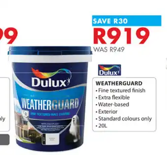 Chamberlain Dulux Waterguard Water Based 20L offer