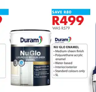 Chamberlain Duram NU Glo Enamel Water Based 5L offer