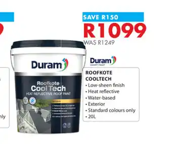 Chamberlain Duram Roofkote Cooltech Water Based 20L offer