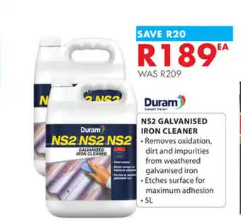 Chamberlain Duram NS2 Galvanized Iron Cleaner 5L offer