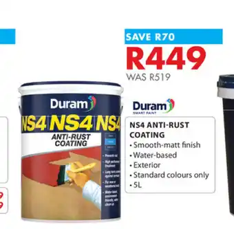 Chamberlain Duram NS4 Anti-Rust Coating Water Based 5L offer