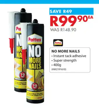 Pattex No More Nails 400g