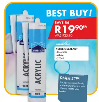 Chamberlain ChamberValue Acrylic Sealant 270ml offer