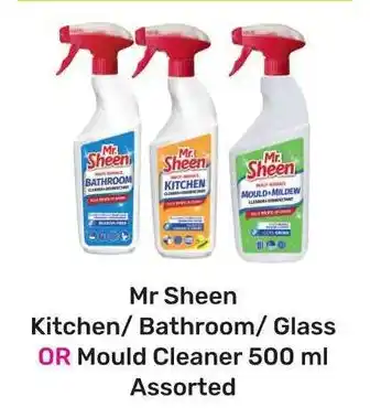 Game Mr Sheen Kitchen/ Bathroom/ Glass OR Mould Cleaner 500 ml Assorted offer